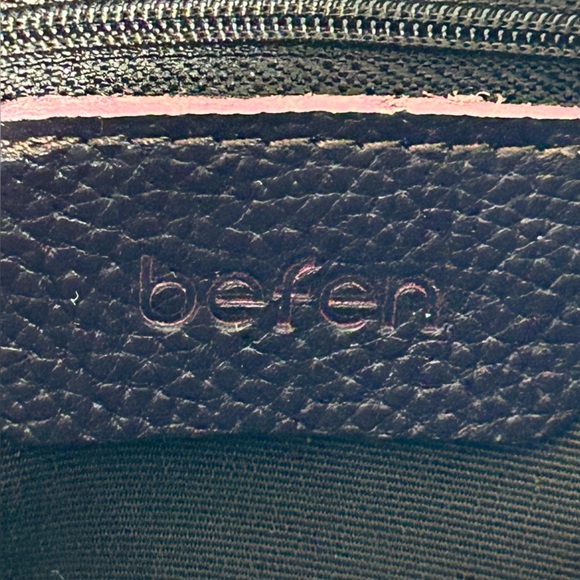 Befen Dark Plum Leather Adjustable Strap Crossbody Bag - Picture 2 of 9